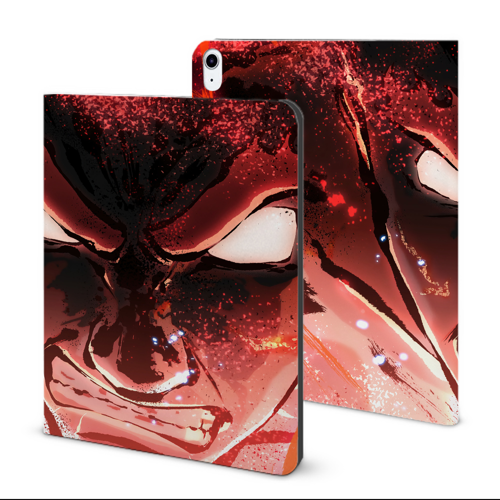 （画像用） NARUTO -ナルト- NARUTO -ナルト- 疾風伝 IPad ケース ブック型 PUレザー TPU 耐衝撃 軽量 薄型 ペン収納なし 全面保護 IPad 各モデル対応